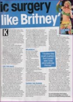 Kimberley Dayles, a Britney look a like having liposuction
in Tunsiai