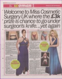 Linda Briggs competion for Miss Cosmetic Surgery