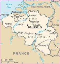 Map of Belgium