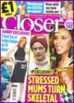 Front cover of Closer Magazine 22 October 2005.  Read Mallisa's story about her cosmetic
surgery in
Tunisia